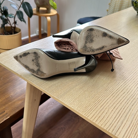 MIU MIU LACE UP STILETTO ANKLE BOOTS - Picture 10 of 17